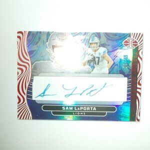 2024 Panini Football Illusions Sam LaPorta Prodigy Endorsments Autograph 23/49
